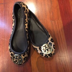 Practically new Tory Burch leopard flats!